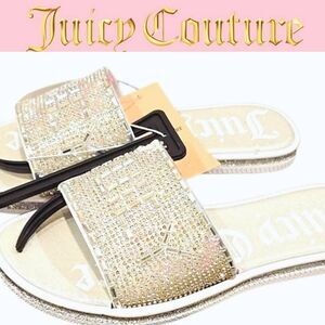 Juicy Couture Yesmam Bling Logo Slide Sandals